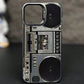 ⏳ 50% DE RÉDUCTION! ⏰ Coque Téléphone Style Boombox Rétro – Design Cassette Vintage Années 80, Matériau TPU Durable, Protection 3D, Boutons Accès Complet 📱