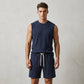 💪 PROMOTION LIMITÉE -50% ! 💥 Ensemble Débardeur & Short de Sport Casual pour Homme – Maille Gaufre, Poches Profondes, Coupe Décontractée ✨