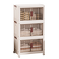 🦦 50% DE RÉDUCTION ! 🧺 Bac de Rangement Pliable Grande Capacité avec Couvercle – 3 Étages, Portes Magnétiques & Roulettes – Idéal pour Vêtements, Jouets et Couvertures 🏠✨
