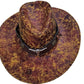 🤠 50% DE RÉDUCTION ! ✨ Chapeau de Cowboy Vintage – PU – Large Bord & Lanière Réglable for Plein Air