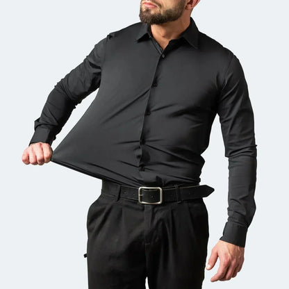 📢📢50 % DE RÉDUCTION !! ⏰Chemise Habillée Extensible à Manches Courtes pour Hommes