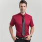 📢📢50 % DE RÉDUCTION !! ⏰Chemise Habillée Extensible à Manches Courtes pour Hommes