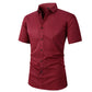 📢📢50 % DE RÉDUCTION !! ⏰Chemise Habillée Extensible à Manches Courtes pour Hommes