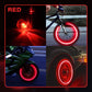 💡 50% DE RÉDUCTION 🔥 Feux de roue LED étanches – Multicolores & clips faciles – Rechargeables USB, parfaits pour vélos, trottinettes ou fauteuils – sécurité accrue la nuit 🌙