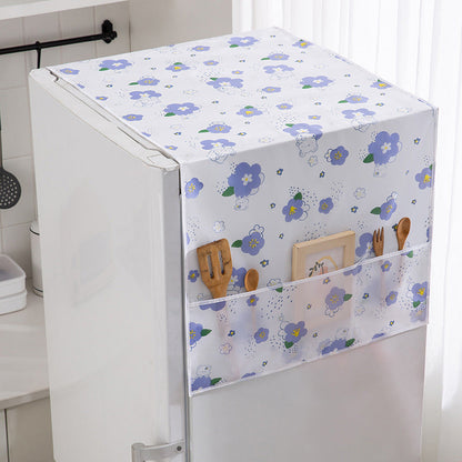 🏠 50% DE RÉDUCTION – OFFRE LIMITÉE ! 🎁 Housse Frigo avec Poches de Rangement – PEVA – Anti-Poussière & UV for Cuisine