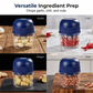 🧄 PROMO LIMITÉE -50% ! ⚡ Hachoir Électrique Compact – 1 Bouton, Lames Inox Premium, Démontable, Rechargeable Type-C · Ail, Gingembre & Légumes · Bleu & Vert Foncé 🍽️