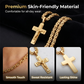 Collier homme vintage avec pendentif croix