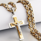 Collier homme vintage avec pendentif croix