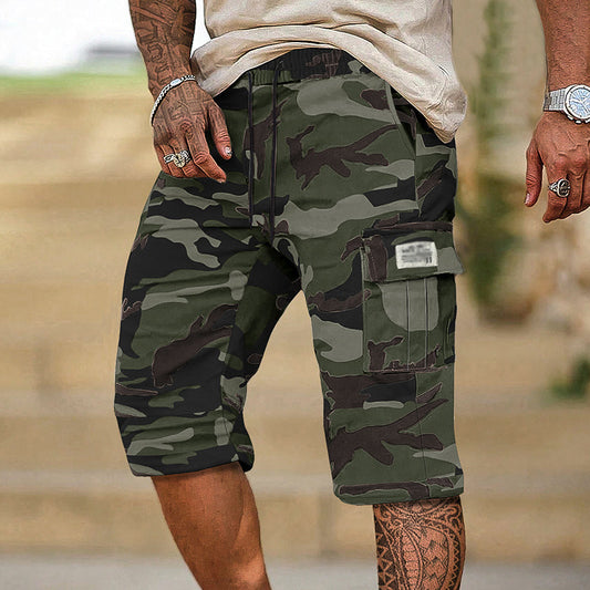 📢📢50% DE RÉDUCTION !! ⏰Short Cargo Camouflage Homme avec Multiples Poches