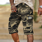 📢📢50% DE RÉDUCTION !! ⏰Short Cargo Camouflage Homme avec Multiples Poches