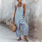 👗 50% DE RÉDUCTION 🌊 Combinaison décontractée à bretelles fines rayée pour femme – Tissu léger, tombé fluide & aérée – parfaite pour la plage, les vacances ou les journées chaudes – look effortless 🏖️