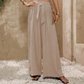 📢📢50 % DE RÉDUCTION !! ⏰Pantalon large à taille haute et nœud frontal pour femme