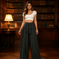 📢📢50 % DE RÉDUCTION !! ⏰Pantalon large à taille haute et nœud frontal pour femme