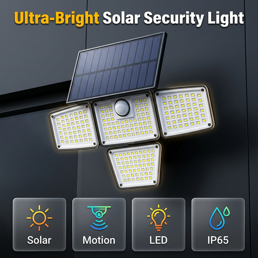 Lampe de Sécurité Solaire avec Détecteur de Mouvement