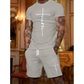 Ensemble T-shirt et Short Homme - Imprimé Graphique 'Faith'