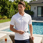 T-shirt homme décontracté à motifs à manches courtes