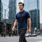 T-shirt homme décontracté à motifs à manches courtes