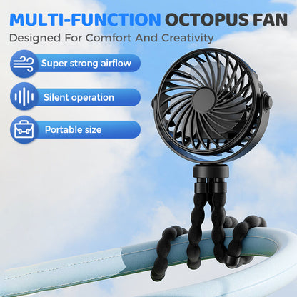 Mini ventilateur portable multifonction avec trépied flexible