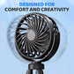 Mini ventilateur portable multifonction avec trépied flexible