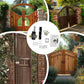 🔐🚪 PROMO FLASH 50% ! Verrou de Portail à Long Pêne 50/70mm – 5 Clés, Construction Fer, Finition Noir Mat, Accès des 2 Côtés, Parfait Sécurité Extérieure ✨
