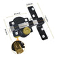 🔐🚪 PROMO FLASH 50% ! Verrou de Portail à Long Pêne 50/70mm – 5 Clés, Construction Fer, Finition Noir Mat, Accès des 2 Côtés, Parfait Sécurité Extérieure ✨