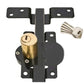 🔐🚪 PROMO FLASH 50% ! Verrou de Portail à Long Pêne 50/70mm – 5 Clés, Construction Fer, Finition Noir Mat, Accès des 2 Côtés, Parfait Sécurité Extérieure ✨