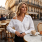 🔥While Supplies Last 50% OFF!🎉 Women's Casual Off-Shoulder Button-Down Shirt