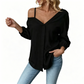🔥While Supplies Last 50% OFF!🎉 Women's Casual Off-Shoulder Button-Down Shirt