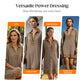 Robe Tunique Femme à Col Mao - Finitions Léopard & Rayures