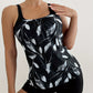 Maillot de bain 2 pièces imprimé pour femme