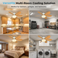 Ventilateur de plafond intelligent 2 en 1 avec éclairage