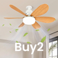 Ventilateur de plafond intelligent 2 en 1 avec éclairage