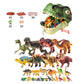 🦕PROMO FLASH 50%🦖Kit Éducatif Dinosaures 46/52/64 Pièces – Fossiles, Outils, Boîte T-Rex, Parfait pour Jeu Créatif & Découverte des Petits Paléontologues🌿