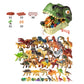 🦕PROMO FLASH 50%🦖Kit Éducatif Dinosaures 46/52/64 Pièces – Fossiles, Outils, Boîte T-Rex, Parfait pour Jeu Créatif & Découverte des Petits Paléontologues🌿