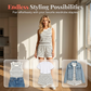 Ensemble à Rayures avec Haut Sans Manches et Short pour Femme
