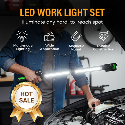 Set de Lampes de Travail LED Rechargeables et Magnétiques