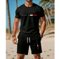 👕🏃♂️ PROMO LIMITÉE 50% ! Ensemble 2 Pièces Homme Imprimé – Tissu Respirant, Coupe Sport, 5 Tailles, Style Athleisure Moderne & Polyvalent ✨