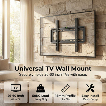Support mural TV inclinable robuste