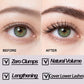 💄👁️ PROMO LIMITÉE 50% ! Mascara Volumateur & Recourbant – Brosse Ultra-Fine, 4g, Tenue Longue Durée, Effet Tournesol, Noir ou Marron ✨