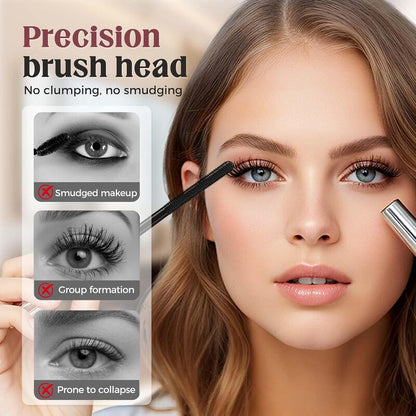 💄👁️ PROMO LIMITÉE 50% ! Mascara Volumateur & Recourbant – Brosse Ultra-Fine, 4g, Tenue Longue Durée, Effet Tournesol, Noir ou Marron ✨