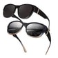 🏖️PROMO -50%🔥Lunettes Soleil Polarisées Sur-Lunettes Femme – 9 Couches Anti-Reflets Eau Route Neige UV400, Grande Monture Glamour Hollywood, Matériaux Haute Qualité Charnières Renforcées · 4 Styles✨