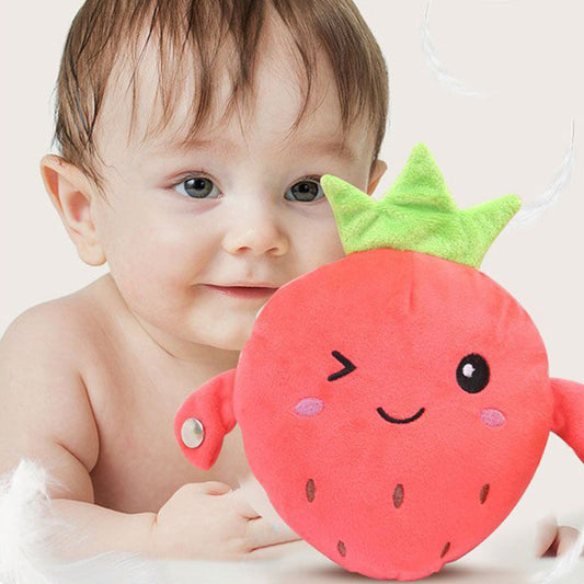 🍎🎵 PROMO FLASH 50% ! Poupée Interactive Fruit Sensor Beat – Éducative, Capteurs Tactiles, Design Fruit Adorable, Peluche Douce, Idéale Éveil Musical & Cadeau Enfant ✨