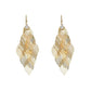 📢📢50 % DE RÉDUCTION !! ⏰Boucles d'oreilles élégantes pour femme, en forme de feuilles ajourées en cascade