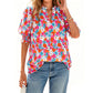 🎁2026 New Arrivals 50% OFF💥Women's Summer Floral Top with Puff Sleeves💐👔