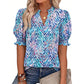 🎁2026 New Arrivals 50% OFF💥Women's Summer Floral Top with Puff Sleeves💐👔
