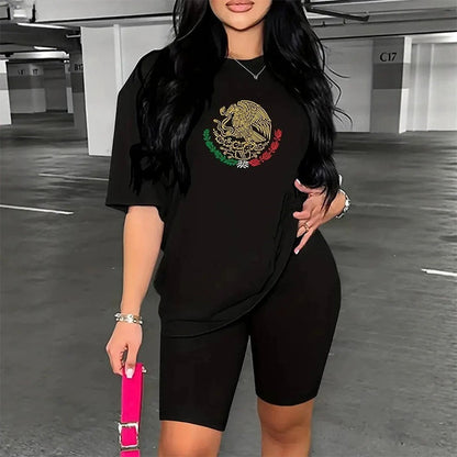 T-shirt imprimé Mexique pour femme