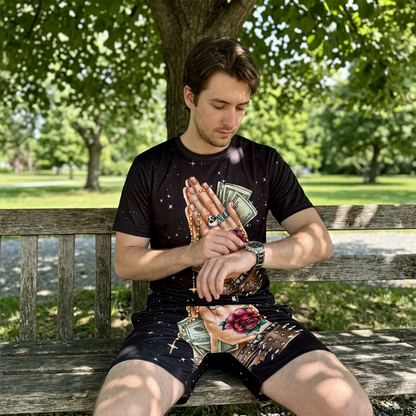 Ensemble 2 pièces imprimé pour homme