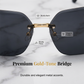 🕶️ PROMO LIMITÉE 50% DE RÉDUCTION ! 💥 Lunettes Soleil Carrées Oversize Sans Monture – Verres Dégradés, Pailletés, Protection UV ✨