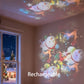 Projecteur LED rotatif à effet dynamique