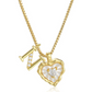 💎 PROMOTION LIMITÉE -50% ! 💥 Collier Chaîne Micro Pavé Lettres en Forme de Cœur – Pendentif Initial, Acier Titane, Ajustable ✨